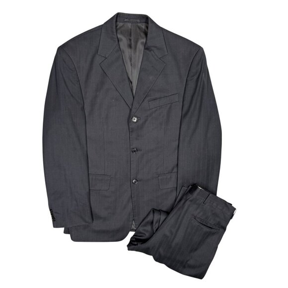 Joseph & Feiss Other - Joseph & Feiss International Suit 2pc Pinstripe Black 38R 32x28